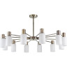 Люстра потолочная LUMION MAVE 8100/12C COMFI LN25 73 Е14 12*40W 220V бронза/белый металл/стекло