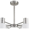 Люстра потолочная LUMION MAVE 8099/8C COMFI LN25 75 Е14 8*40W 220V никель/белый металл/стекло