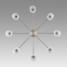 Люстра потолочная LUMION MAVE 8099/8C COMFI LN25 75 Е14 8*40W 220V никель/белый металл/стекло