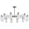 Люстра потолочная LUMION MAVE 8099/12C COMFI LN25 76 Е14 12*40W 220V никель/белый металл/стекло
