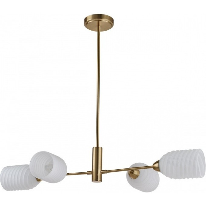 Люстра потолочная LUMION MONROE 6512/4C MODERNI LN23 115 E14 4*40W 220V латунь