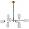Люстра потолочная LUMION MONROE 6512/8C MODERNI LN23 115 E14 8*40W 220V латунь