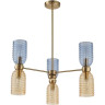 Люстра потолочная LUMION MONROE 6511/6C MODERNI LN23 E14 6*40W 220V латунь