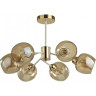 Люстра потолочная LUMION ODELL COMFI 5650/6C LN23 231 E27 6*60W 220V белый золотой