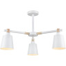 Люстра потолочная LUMION ROSALINA 8097/3C MODERNI LN25 269 Е27 3*60W 220V белый/белый металл, дерево/металл