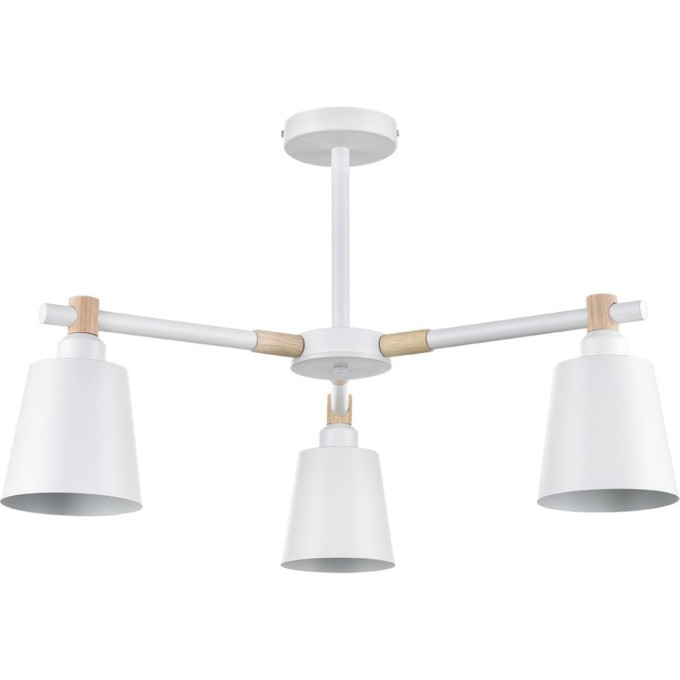 Люстра потолочная LUMION ROSALINA 8097/3C MODERNI LN25 269 Е27 3*60W 220V белый/белый металл, дерево/металл