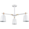 Люстра потолочная LUMION ROSALINA 8097/3C MODERNI LN25 269 Е27 3*60W 220V белый/белый металл, дерево/металл