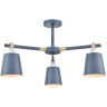 Люстра потолочная LUMION ROSALINA 8098/3C MODERNI LN25 271Е27 3*60W 220V синий/синий металл, дерево/металл