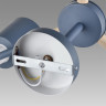 Люстра потолочная LUMION ROSALINA 8098/3C MODERNI LN25 271Е27 3*60W 220V синий/синий металл, дерево/металл