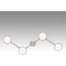 Люстра потолочная LUMION SANATA 8116/4C COMFI LN25 LED GX53 4*7W 220V никель, металл