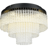 Люстра потолочная LUMION SPIRALS 6576/11CR CLASSI LN24 G9 11*20W 220V черный/прозрачный/металл/стекло