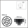 Люстра потолочная LUMION SPIRALS 6576/11CR CLASSI LN24 G9 11*20W 220V черный/прозрачный/металл/стекло