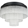 Люстра потолочная LUMION SPIRALS 6576/11CR CLASSI LN24 G9 11*20W 220V черный/прозрачный/металл/стекло