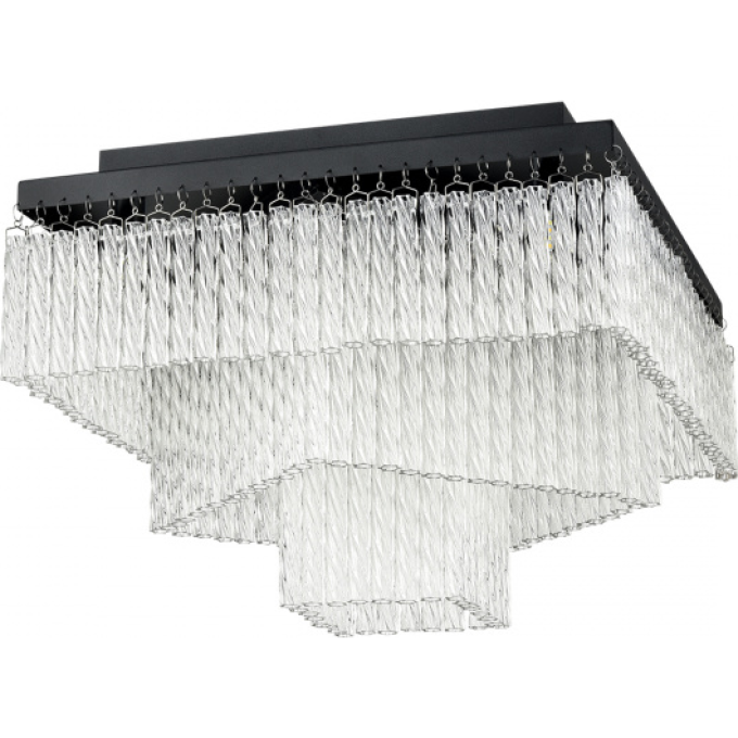 Люстра потолочная LUMION SPIRALS 6576/11CS CLASSI LN24 G9 11*20W 220V черный/прозрачный/металл/стекло