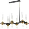 Люстра потолочная LUMION TAMARESA 8112/12 NEOCLASSI LN25 G9 12*30W 220V черный/бронза/прозрачный, металл/стекло