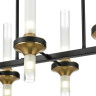 Люстра потолочная LUMION TAMARESA 8112/12 NEOCLASSI LN25 G9 12*30W 220V черный/бронза/прозрачный, металл/стекло
