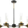 Люстра потолочная LUMION TAMARESA 8112/18 NEOCLASSI LN25 G9 18*30W 220V черный/бронза/прозрачный, металл/стекло