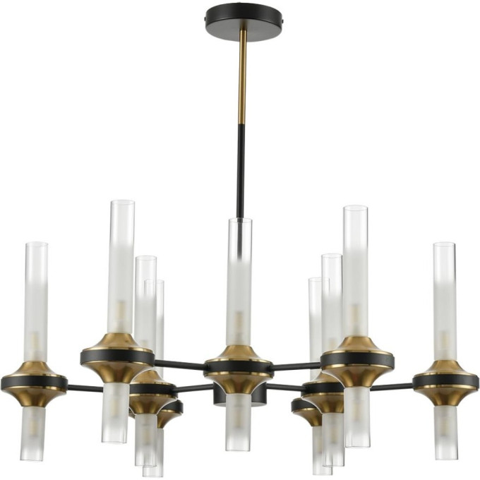 Люстра потолочная LUMION TAMARESA 8112/18 NEOCLASSI LN25 G9 18*30W 220V черный/бронза/прозрачный, металл/стекло