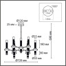 Люстра потолочная LUMION TAMARESA 8112/18 NEOCLASSI LN25 G9 18*30W 220V черный/бронза/прозрачный, металл/стекло