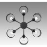 Люстра потолочная LUMION TIDINA COUNTY LN25 8238/6C Е27 6*60W 220V черный, металл