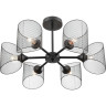 Люстра потолочная LUMION TIDINA COUNTY LN25 8238/6C Е27 6*60W 220V черный, металл