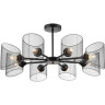 Люстра потолочная LUMION TIDINA COUNTY LN25 8238/8C Е27 8*60W 220V черный, металл