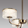 Люстра потолочная LUMION VENICE 6579/40CL LEDIO LN24 LED 40W 220V золото/прозрачный/металл/пластик