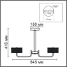 Люстра потолочная LUMION VENICE 6579/40CL LEDIO LN24 LED 40W 220V золото/прозрачный/металл/пластик