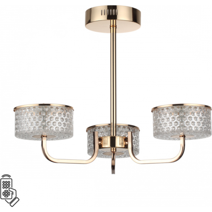 Люстра потолочная LUMION VENICE 6579/40CL LEDIO LN24 LED 40W 220V золото/прозрачный/металл/пластик