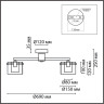 Люстра потолочная LUMION VERDI 6587/5C MODERNI LN24 E14 5*40W 220V золото/прозрачный, металл/стекло