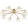 Люстра потолочная LUMION VERDI 6587/8C MODERNI LN24 E14 8*40W 220V золото/прозрачный, металл/стекло