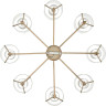 Люстра потолочная LUMION VERDI 6587/8C MODERNI LN24 E14 8*40W 220V золото/прозрачный, металл/стекло