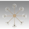 Люстра потолочная LUMION VERDI 6587/8C MODERNI LN24 E14 8*40W 220V золото/прозрачный, металл/стекло