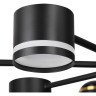 Люстра потолочная LUMION VIRSA 8234/8C COMFI LN25 000 LED GX53 8*10W + LED-проектор 4*5W 2700К 220V черный, металл/акрил VA
