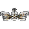 Люстра потолочная LUMION VIVANA 8193/8C COUNTY LN25 E27 8*60W 220V черный/медный, металл
