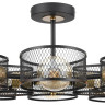Люстра потолочная LUMION VIVANA 8193/8C COUNTY LN25 E27 8*60W 220V черный/медный, металл