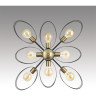 Люстра потолочная LUMION VIVANA 8193/8C COUNTY LN25 E27 8*60W 220V черный/медный, металл