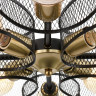 Люстра потолочная LUMION VIVANA 8193/8C COUNTY LN25 E27 8*60W 220V черный/медный, металл