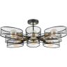Люстра потолочная LUMION VIVANA 8193/8C COUNTY LN25 E27 8*60W 220V черный/медный, металл