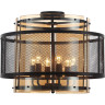 Люстра потолочная LUMION ZARINA 8007/6C MODERNI LN24 Е14 6*40W 220V черный/черный, золотой металл/металл, стекло