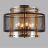 Люстра потолочная LUMION ZARINA 8007/6C MODERNI LN24 Е14 6*40W 220V черный/черный, золотой металл/металл, стекло