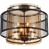 Люстра потолочная LUMION ZARINA 8007/6C MODERNI LN24 Е14 6*40W 220V черный/черный, золотой металл/металл, стекло
