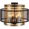 Люстра потолочная LUMION ZARINA 8007/6C MODERNI LN24 Е14 6*40W 220V черный/черный, золотой металл/металл, стекло