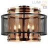 Люстра потолочная LUMION ZARINA 8007/6C MODERNI LN24 Е14 6*40W 220V черный/черный, золотой металл/металл, стекло