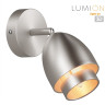 Настенный светильник LUMION AVRORA 8000/1W MODERNI LN24 Е14 40W 220V никель/никель металл/металл