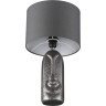 Настольная лампа LUMION AKIVI 8146/1T MODERNI LN25 000 Е27 1*60W 220V серый, керамика/текстиль
