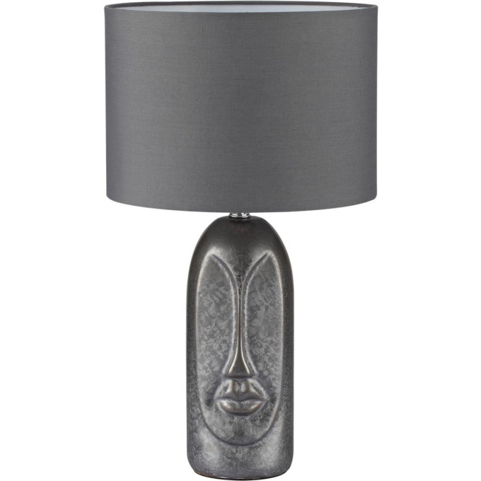 Настольная лампа LUMION AKIVI 8146/1T MODERNI LN25 000 Е27 1*60W 220V серый, керамика/текстиль