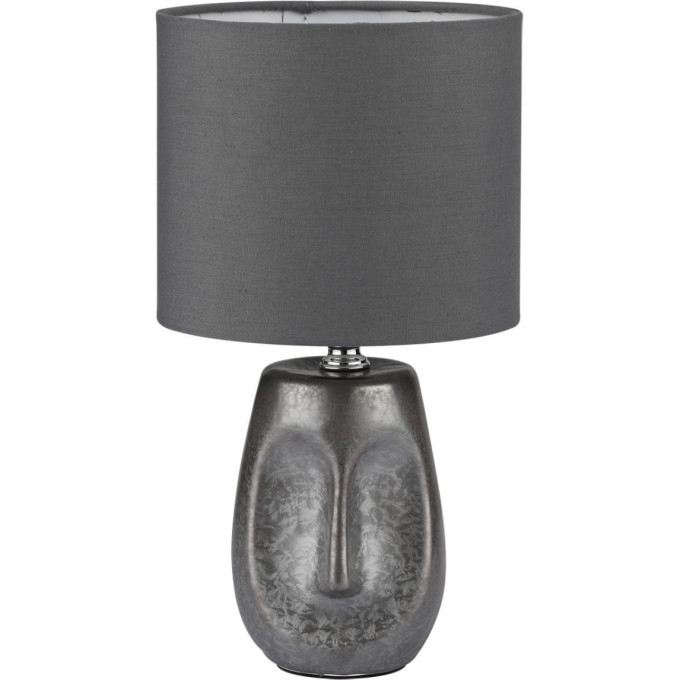 Настольная лампа LUMION AKIVI 8147/1T MODERNI LN25 000 Е27 1*60W 220V серый, керамика/текстиль