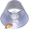 Настольная лампа LUMION ATLAS MODERNI LN25 8208/1T Е27 1*60W 220V белый/серый, керамика/текстиль