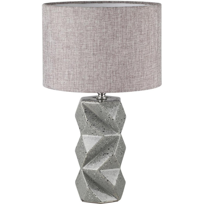 Настольная лампа LUMION BEINA 8136/1T MODERNI LN25 000 Е27 1*60W 220V серый, керамика/текстиль